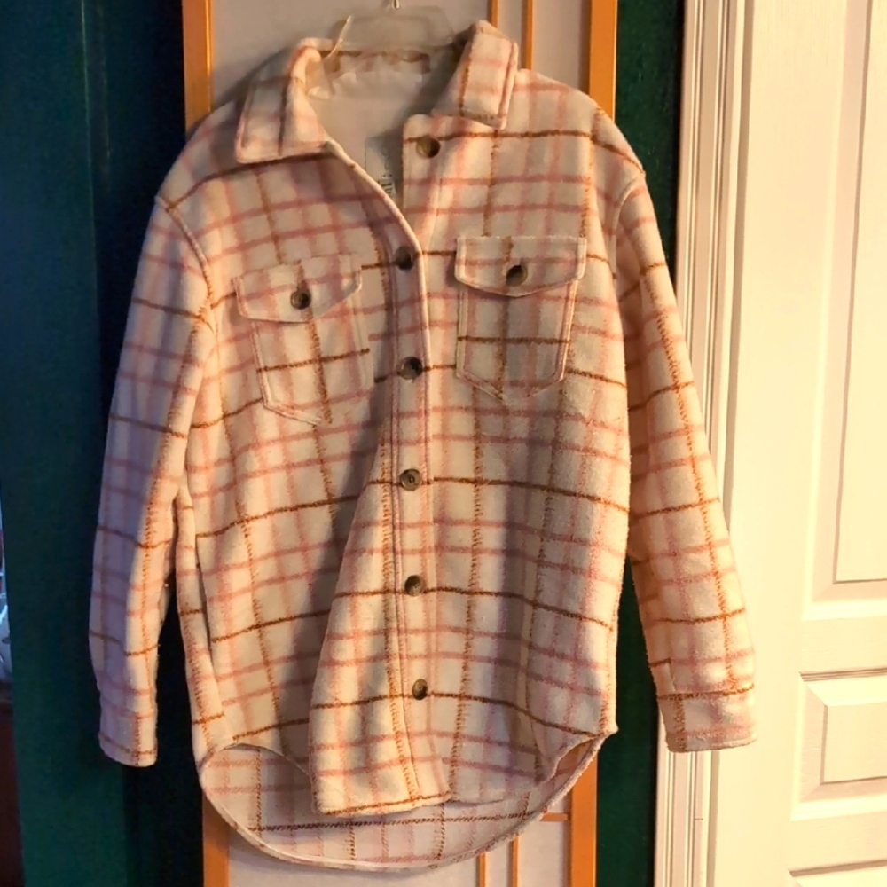Joie Oversized Flannel Jacket
